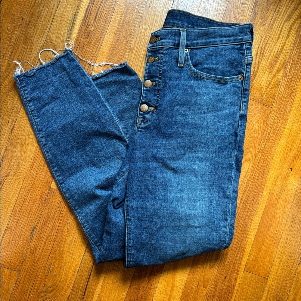 J. Crew Toothpick Buttonfly Mid Rise - Picture 2 of 7